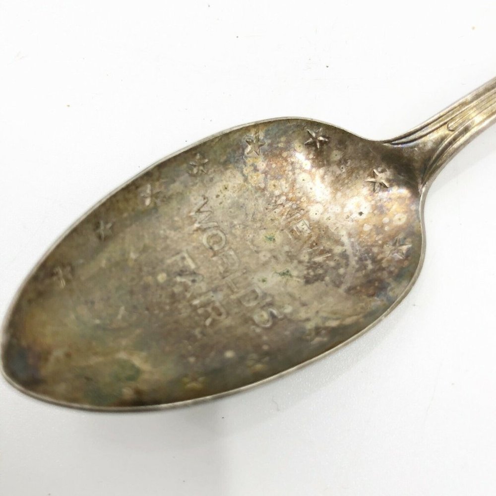 Vintage 1939 New York World's Fair PURE SILVER PLATED SPOON Official Souvenir - Picture 3 of 15